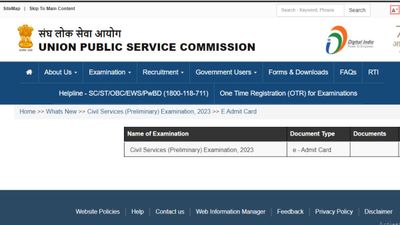 UPSC Civil Services Prelims 2023 एडमिट कार्ड हुए upsc.gov.in पर जारी, पढ़ें महत्वपूर्ण अनुदेश