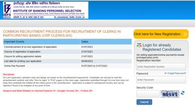 Job Alert: आईबीपीएस ने निकाली 4045 पदों पर क्लर्क भर्ती 2023, www.ibps.in पर करें शीघ्र आवेदन
