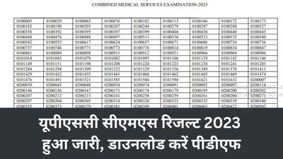 UPSC CMS Result 2023: यूपीएससी सीएमएस रिजल्ट 2023 हुआ जारी, डाउनलोड करें पीडीएफ