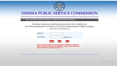 OPSC Dental Surgeon 2023 Admit Card: ओपीएससी डेंटल सर्जन 2023 एडमिट कार्ड हुआ जारी, करें डाउनलोड