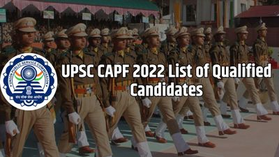 UPSC CAPF 2022 Final Result: सीएपीएफ फाइनल लिस्ट जारी, क्वालिफाइड उम्मीदवारों की पीडीएफ करें चेक