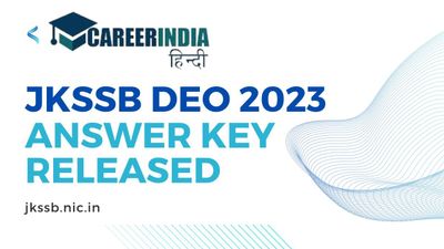 JKSSB DEO 2023 answer key: जेकेएसएसबी ने डाटा एंट्री ऑपरेटर उत्तर कुंजी की जारी, जानें कैसे करें आपत्ति दर्ज