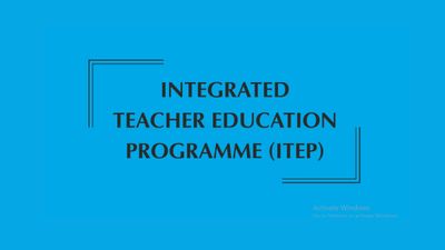 टीचर बनने के लिए नहीं होगी B.ED की जरूरत,  जानिए नए कोर्स ITEP के बारे में..