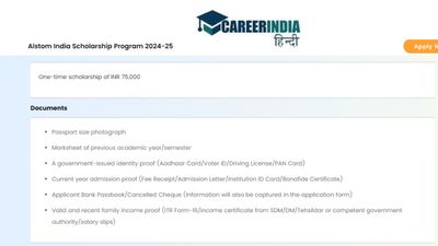 Alstom इंडिया स्कॉलरशिप 2024-25: STEM छात्रों को मिलेगी 75,000 तक की वित्तीय सहायता, 30 सितंबर तक करें आवेदन