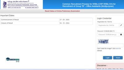 IBPS RRB Clerk Result 2024: आईबीपीएस आरआरबी क्लर्क प्रीलिम्स परीक्षा परिणाम हुए जारी, यहां से करें डाउनलोड