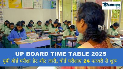 UP Board Time Table 2025: यूपी बोर्ड परीक्षा डेट शीट जारी, बोर्ड परीक्षाएं 24 फरवरी से शुरू