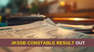 JKSSB Constable Result 2024: जेकेएसएसबी कांस्टेबल परीक्षा रिजल्ट jkssb.nic.in पर जारी