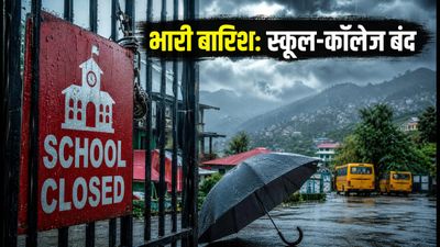 हिमाचल में भारी बारिश का रेड अलर्ट: कांगड़ा में स्कूल-कॉलेज बंद, परीक्षाएं भी स्थगित