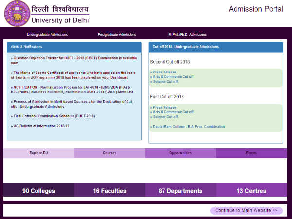DU Admission 2018: दूसरी Cut-Off लिस्ट जारी, देखें लिस्ट DU Admission 2018: दूसरी Cut-Off लिस्ट जारी, देखें लिस्ट