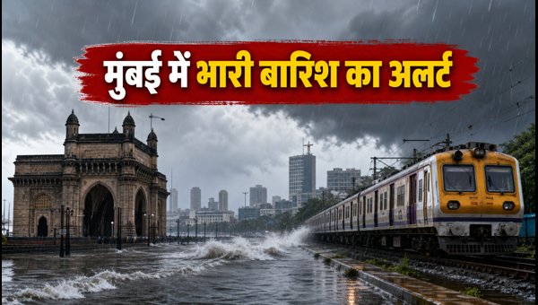 मुंबई में रेड अलर्ट: स्कूल और ट्रेन अपडेट