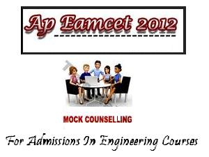 EAMCET 2012 Mock Counselling EAMCET 2012 Mock Counselling