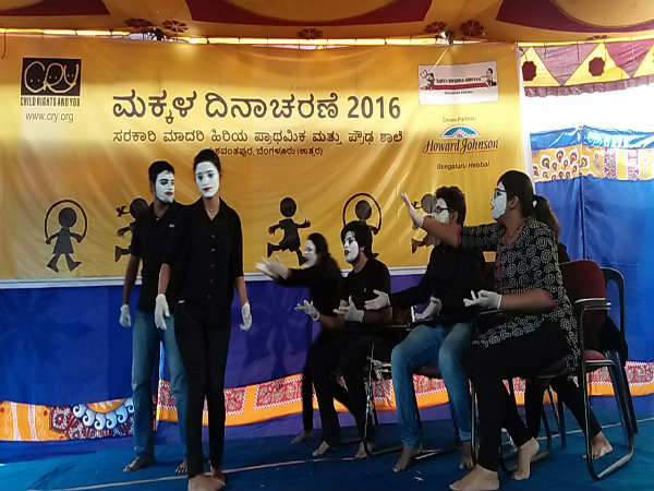 CRY celebrates Childrens Day in Bangalore