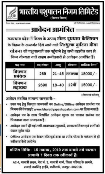 BPNL Recruitment: 2,959 Marketing Jobs 