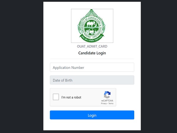 OUAT Admit Card 2021 Released OUAT Admit Card 2021 Released