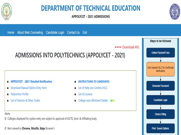 AP POLYCET 2023 Admit Card Released AP POLYCET 2023 Admit Card Released