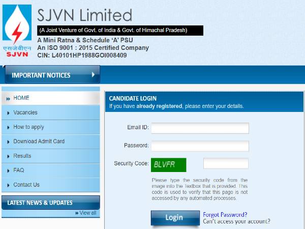SJVN Recruitment 2021: Field Engineer & Officers SJVN Recruitment 2021: Field Engineer & Officers