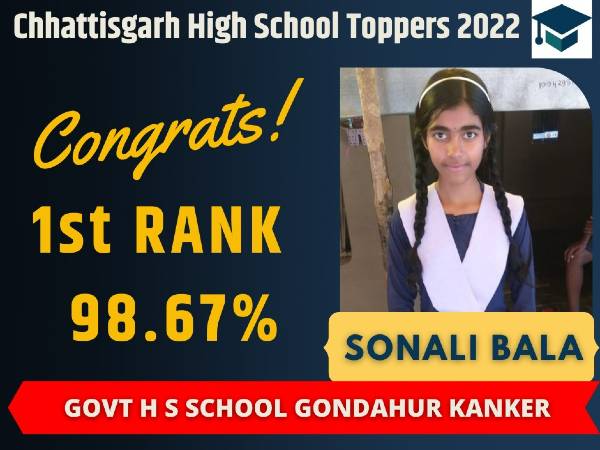 CGBSE Class 10th Result Declared