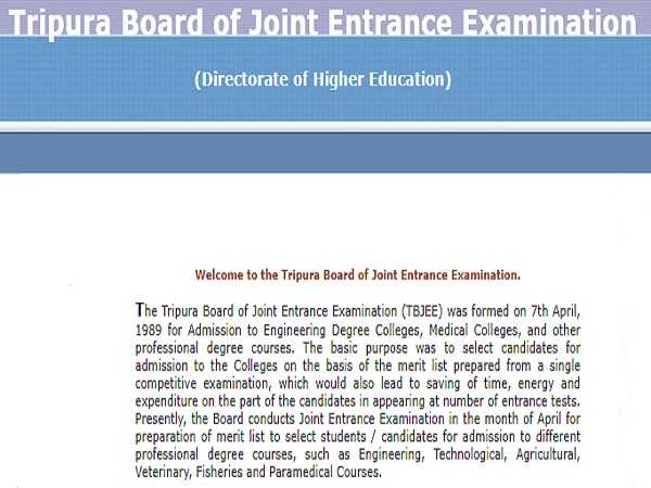 TBJEE Answer Key 2022 Released At tbjee.nic.in