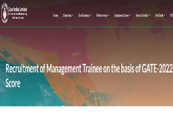 Coal India MT Recruitment 2022 for 1050 MT Posts Coal India MT Recruitment 2022 for 1050 MT Posts