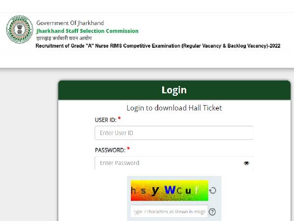 JSSC Grade A Nurse Admit Card 2022 Released
