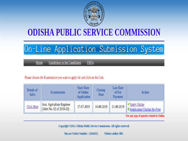 Get a Direct link to download OPSC Civil Service 