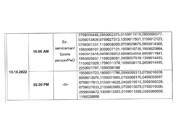 Download OSSSC Counselling Admit Card 2022 