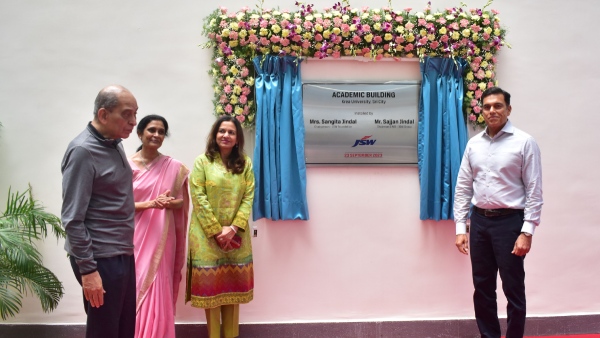 JSW Academic Building inaugurated at Krea Universi