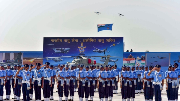 Indian Air Force unveils its new flag  