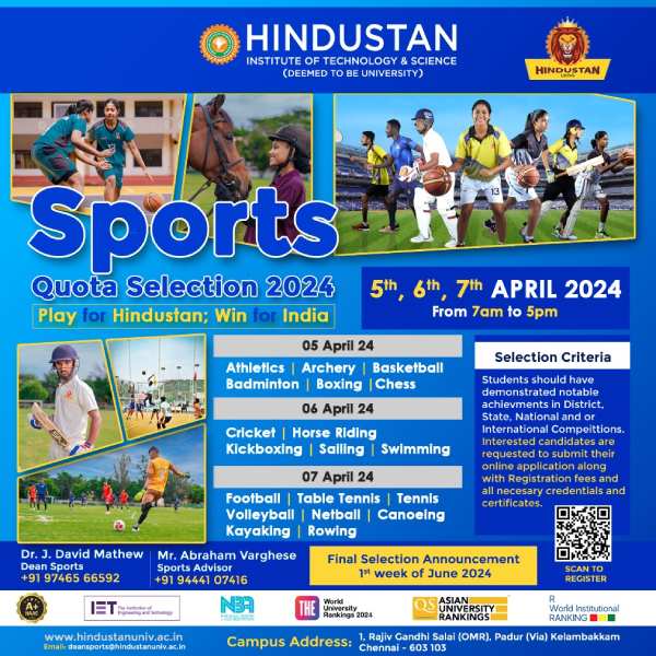 HITS Conducts Sports Quota Selection 2024