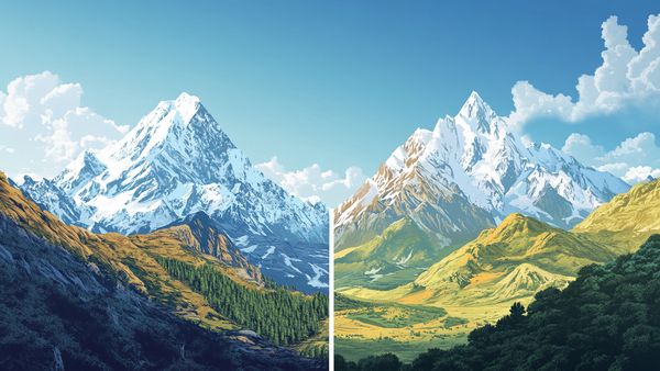 Differences Between the Himalayas and Vindhyas