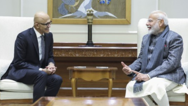 PM Modi and Nadella Explore AI’s Role in India