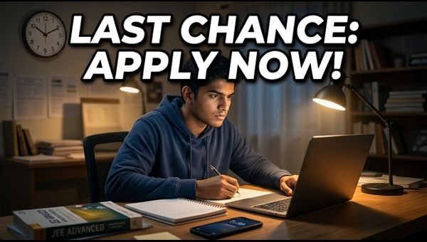 JEE Advanced 2026: Last Chance Tonight