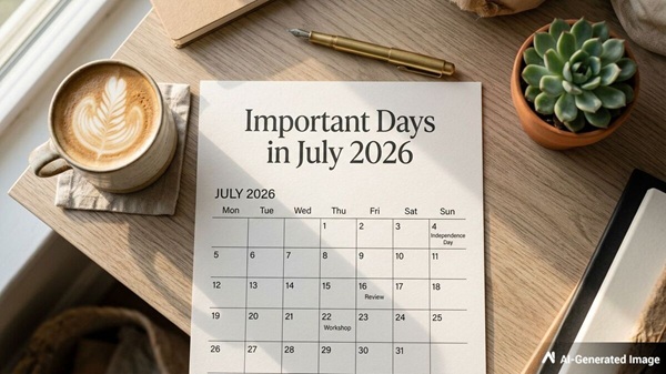 Important Days in July 2026: Complete List Important Days in July 2026: Complete List