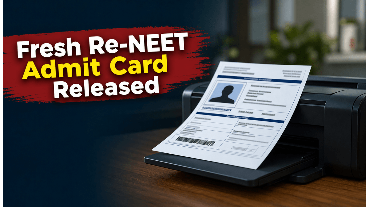 Fresh Re-NEET Admit Cards Released Now