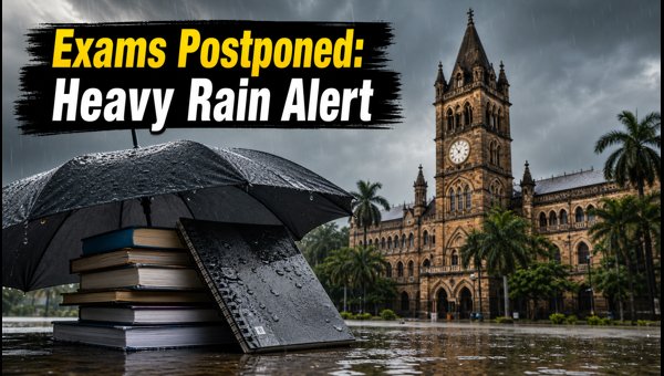 Mumbai University Exams Postponed Due To Rain Mumbai University Exams Postponed Due To Rain
