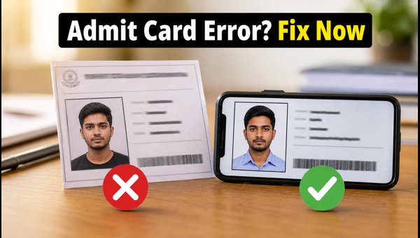Fix Admit Card Errors Before Exam Day Fix Admit Card Errors Before Exam Day