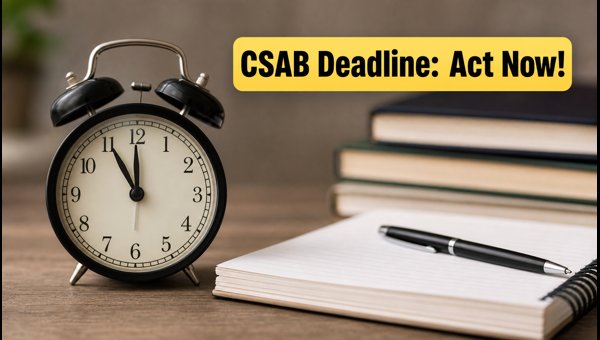 CSAB Special Round 2026: Urgent Query Deadline CSAB Special Round 2026: Urgent Query Deadline