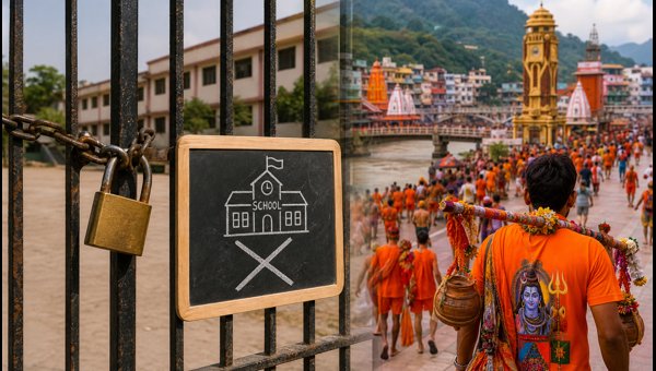 Haridwar Schools Closed For Kanwar Yatra Haridwar Schools Closed For Kanwar Yatra