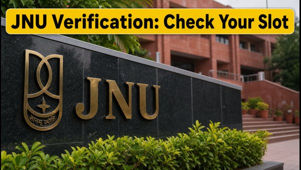 JNU PG Physical Verification: Check Slots Now JNU PG Physical Verification: Check Slots Now