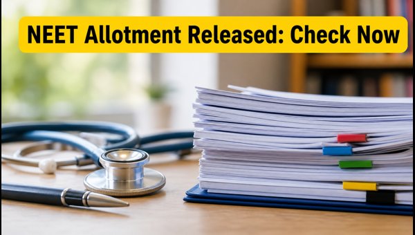 NEET UG 2026 Round 1 Allotment Released NEET UG 2026 Round 1 Allotment Released