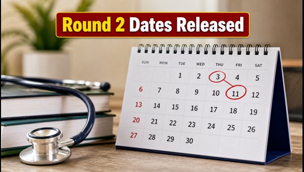 NEET UG 2026 Round 2 Counselling Schedule