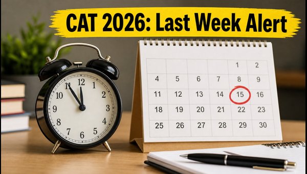 CAT 2026 Registration: Last Week Alert