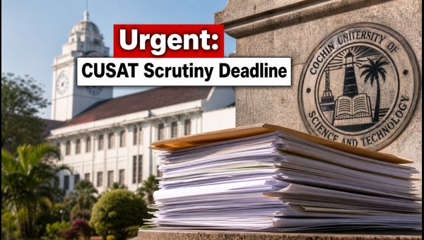 CUSAT B.Tech Scrutiny 2026: Urgent Deadline Alert