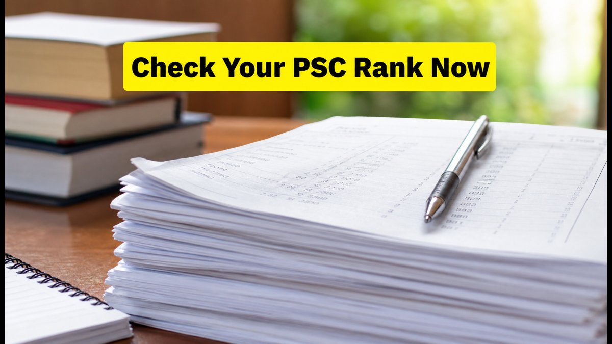 Kerala PSC Ranked Lists 2026 Released Now