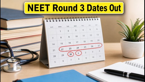 NEET UG 2026 Round 3 Dates Released NEET UG 2026 Round 3 Dates Released