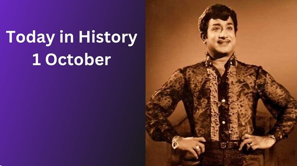 Today in History, October 1: Historical Events Today in History, October 1: Historical Events