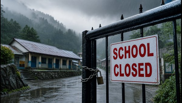 Uttarakhand Schools Shut Due To Heavy Rain Uttarakhand Schools Shut Due To Heavy Rain