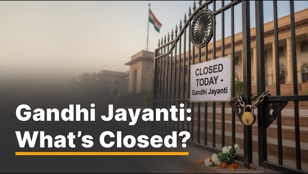 Gandhi Jayanti 2026: What’s Closed Today? Gandhi Jayanti 2026: What’s Closed Today?