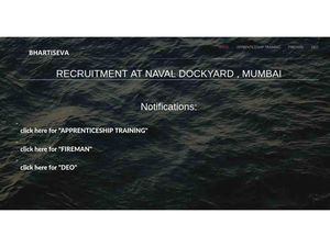 ಭಾರತೀಯ ನೌಕಾಪಡೆ ನೇಮಕಾತಿ 2018:ನಾವಾಲ್ ಡೋಕಿಯಾರ್ಡ್ಡ್ನಲ್ಲಿ ಅಪ್ರೇಂಟಿಸ್ ಹುದ್ದೆಗೆ ಅರ್ಜಿ ಆಹ್ವಾನ 