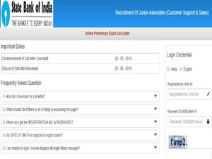 ಸ್ಟೇಟ್ ಬ್ಯಾಂಕ್ ಆಫ್ ಇಂಡಿಯಾ 2019  ಕ್ಲರ್ಕ್  ಹುದ್ದೆಗಳ  ಪ್ರಿಲಿಮಿನರಿ ಪರೀಕ್ಷಾ ಪ್ರವೇಶ ಪತ್ರ ಬಿಡುಗಡೆ 